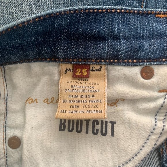 Vintage 7 For All Mankind Bootcut Jean - Size 25 - Picture 2 of 4